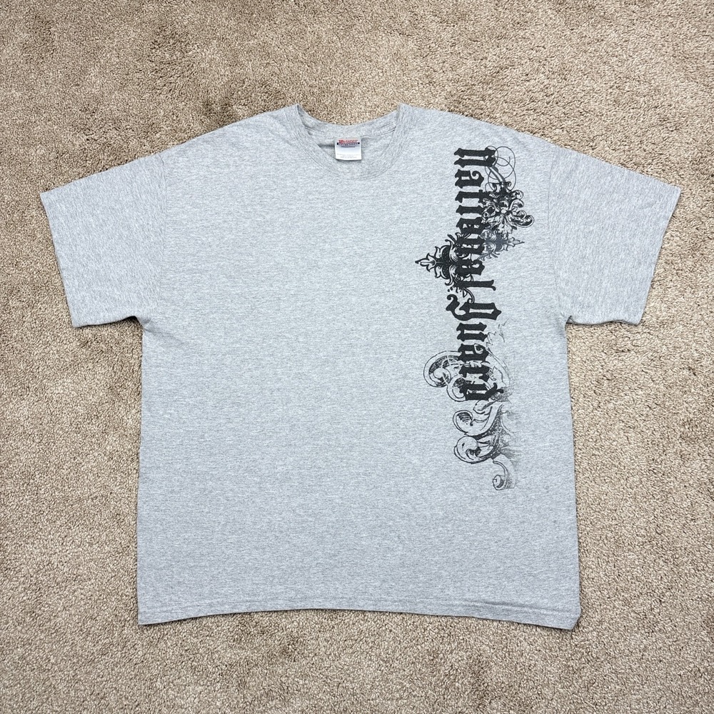 Vintage‎ Y2K National Guard Grunge T Shirt XL